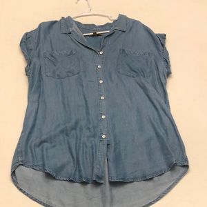 Denim button up